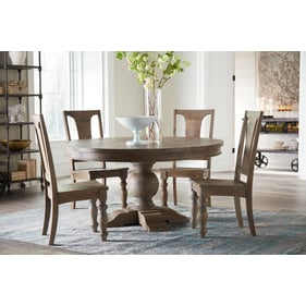 World Interiors Chatham Downs Light Brown 48 Inch 5pc Dining Room Set