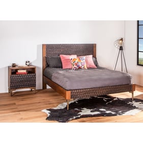 World Interiors Vallarta Brown 2pc Bedroom Set with King Bed