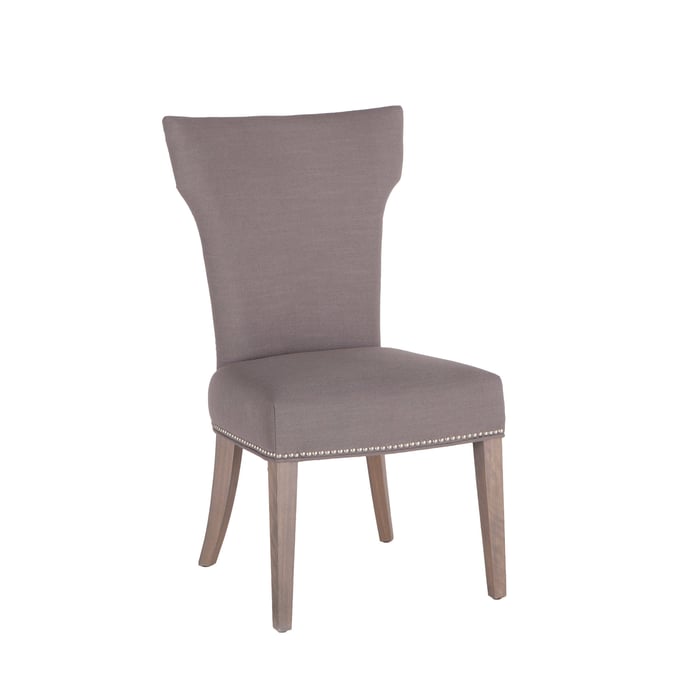 2 World Interiors Quincy Gray Dining Chairs WIF-ZWBECOWGN-2X