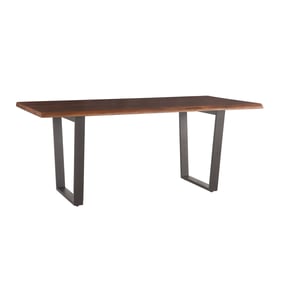 World Interiors Belfrie Brown Wood 72 Inch Dining Table