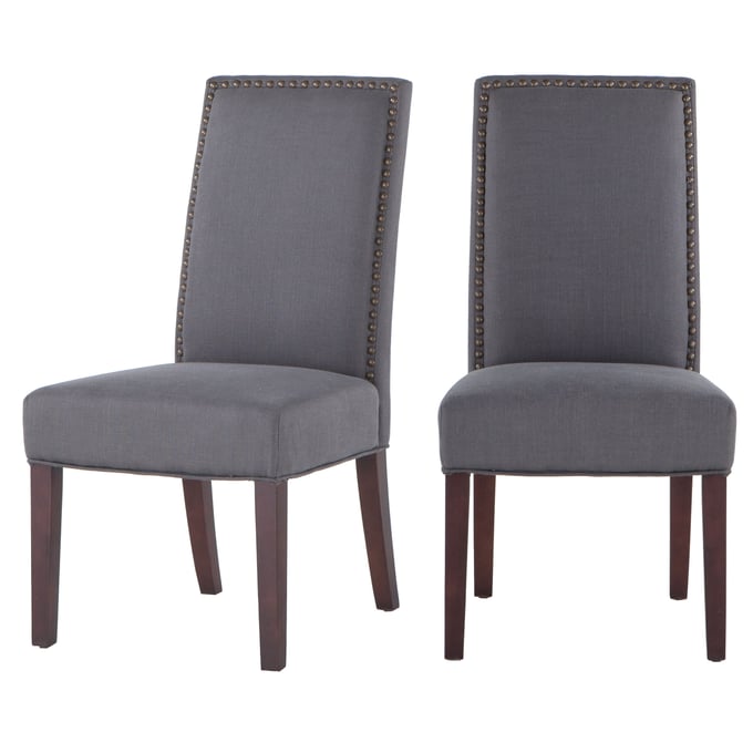 2 World Interiors Jona Dark Gray Dining Chairs WIF-ZWJN270-11D-2X