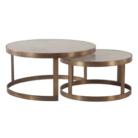 World Interiors Leonardo White Marble Coffee Table