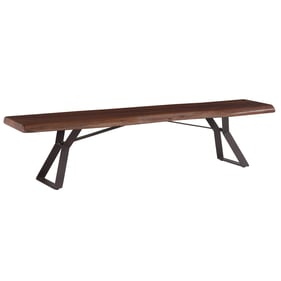 World Interiors Nottingham Brown 90 Inch Dining Bench