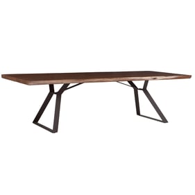 World Interiors Nottingham Brown 106 Inch Dining Table