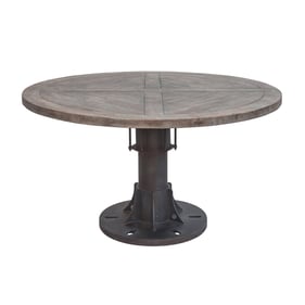 World Interiors Sterling Brown Round Dining Table