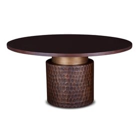 World Interiors Vallarta Brown Two Tone Round Dining Table