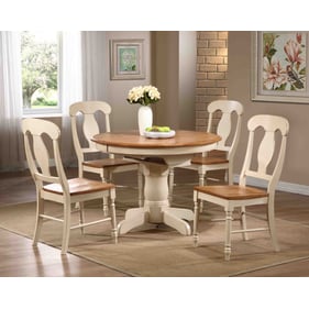 Iconic Furniture Caramel Biscotti Napoleon Back 5pc Dining Set