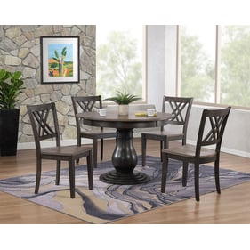 Iconic Furniture Grey Blackstone Transitional 5pc Bella Dining Set