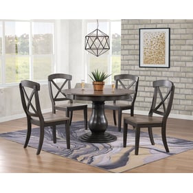 Iconic Furniture Grey Blackstone 5pc Bella Dining Set