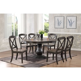 Iconic Furniture Grey Blackstone 7pc Bella Dining Set