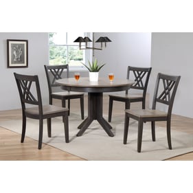 Iconic Furniture Antique Grey Blackstone 5pc Dining Set