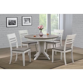 Iconic Furniture Ash Stormy White Contemporary 5pc Dining Set