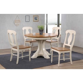 Iconic Furniture Antique Caramel Biscotti 5pc Dining Set