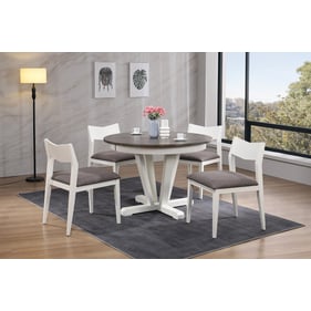 Iconic Furniture Shadow Grey White 5pc Mindy Dining Set