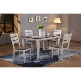 Iconic Furniture Stormy White 5pc Contemporary Dining Set