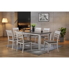 Iconic Furniture Stormy White 7pc Dining Set