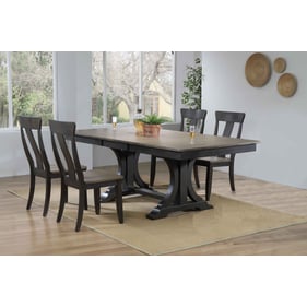 Iconic Furniture Blackstone Antique Grey Transitional 5pc Dining Set