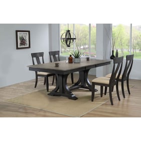 Iconic Furniture Grey Blackstone Upholstered 5pc Dining Set