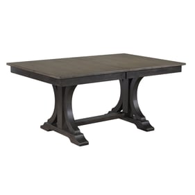 Iconic Furniture Grey Blackstone Double Pedestal Table