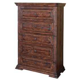 IFD Terra Rich Chocolate 5 Drawer Chest