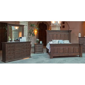 IFD Terra Rich Chocolate 4pc King Bedroom Set