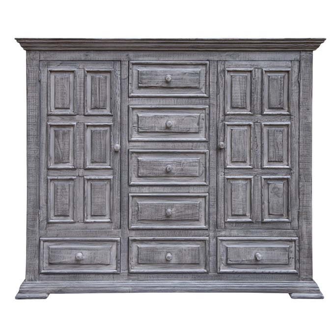 IFD Terra Gray Distressed 7 Drawer Mule Chest IFD-1041MUL