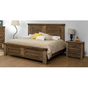 IFD Montana Two Tone Light Brown 2pc King Bedroom Set