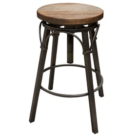 IFD Marquez Two Tone Light Brown 30 Inch Swivel Stool