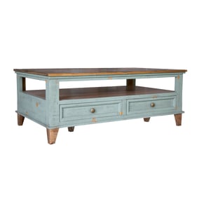 IFD Toscana Sage Green 4 Drawer 3pc Coffee Table Set