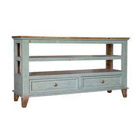 IFD Toscana Sage Green 2 Drawer Sofa Table