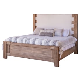 IFD Berlin Natural Brown King Upholstered Bed