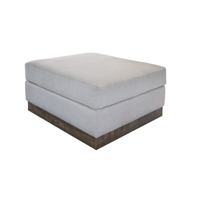 IFD Georgia Agreeable Gray Upholstered Square Ottoman IFD-IUP722-OTT-161