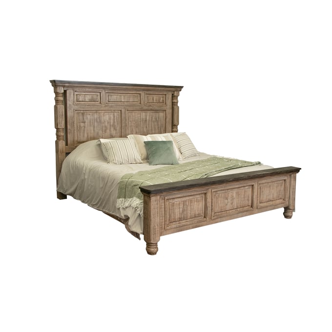 IFD Natural Stone Taupe Brown King Headboard IFD-4091HBDEK