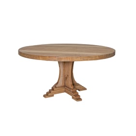 IFD Marquez Two Tone Light Brown Round Dining Table