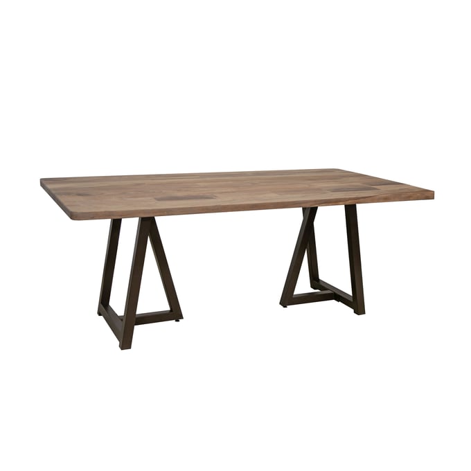 IFD Natural Parota Brown Cappuccino Dining Table Base IFD-8681TBLBA