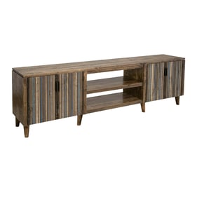 IFD Tiza Peanut Brown Chalk 93 Inch TV Stand