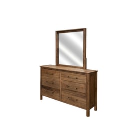 IFD Olimpia Tequila Towny Brown Dresser and Mirror