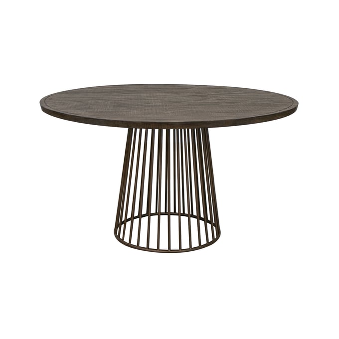 IFD Nogales Charcoal Round Iron Table IFD-5801RNDBA