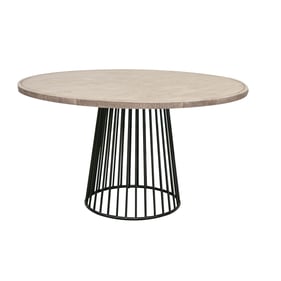 IFD Cosala Off White Round Dining Table