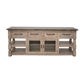 IFD Natural Stone Taupe Brown 80 Inch TV Stand