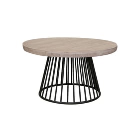 IFD Cosala Off White Metal Base Cocktail Table