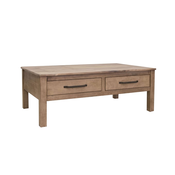 IFD Natural Parota Brown cappuccino 4 Drawer Cocktail Table IFD-8681CKT