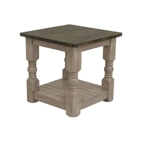 IFD Natural Stone Taupe Brown End Table