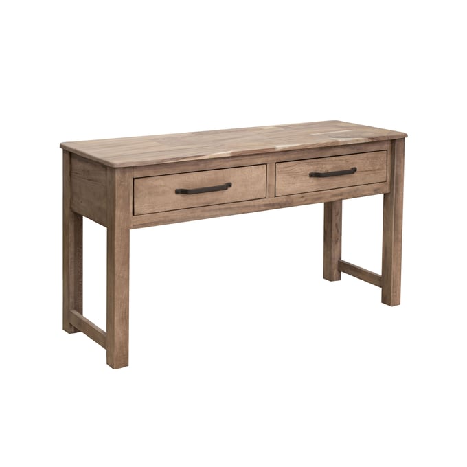 IFD Natural Parota Brown Cappuccino 2 Drawers Sofa Table IFD-8681SFT