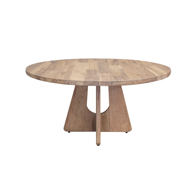 IFD Natural Parota Brown Cappuccino Round Table Base IFD-8681RNDBA