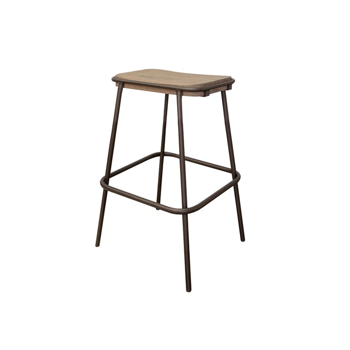 IFD Natural Parota Brown Cappuccino 24 Inch Stool IFD-8681STL24