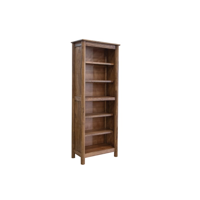 IFD Olimpia Tequila Towny Brown 6 Wooden Shelves Bookcase IFD-7381BKS