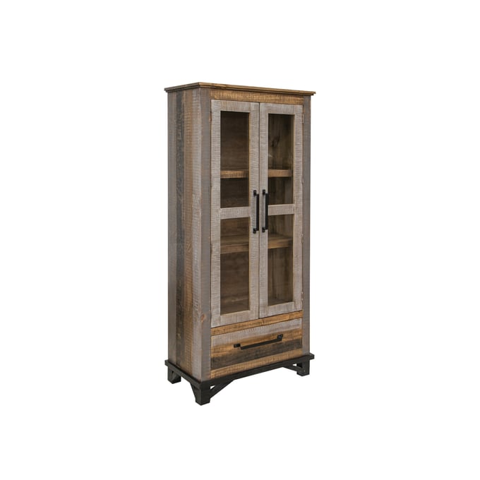 IFD Loft Brown Natural 2 Doors Cabinet IFD-6441CAB