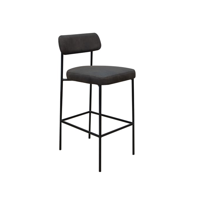 IFD Salamanca Carbon Black 30 Inch Upholstered Barstool IFD-IUP801-BST30-211