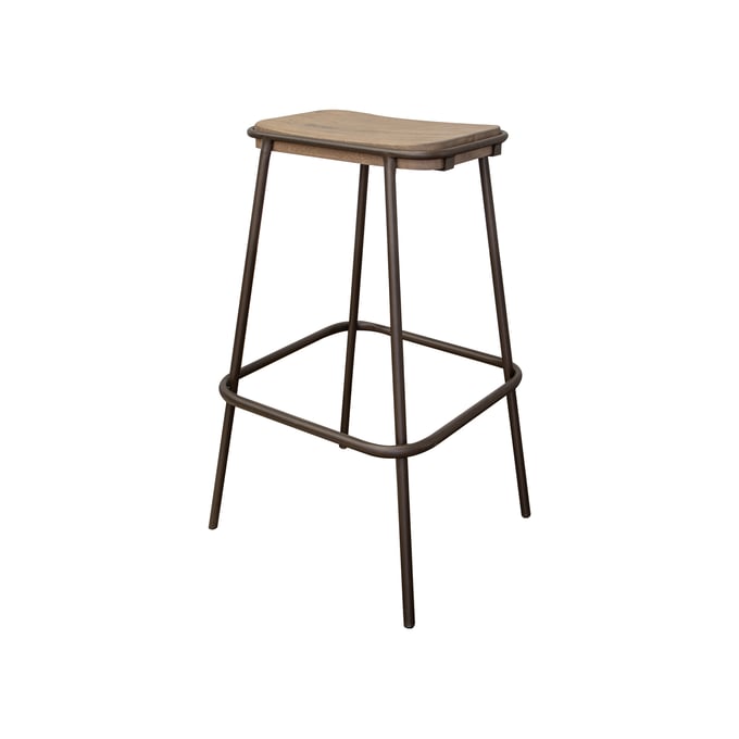 IFD Natural Parota Brown Cappuccino 30 Inch Wooden Stool IFD-8681STL30